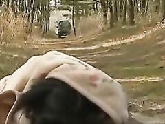 the hot ass of the milf was showcased in a brutal porn scene where she was being brutally forced.