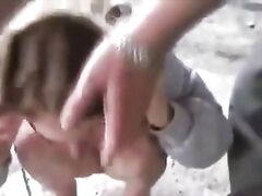 big cock and forced anal sex with a hot milf being force gang-raped in a brutal fuck.